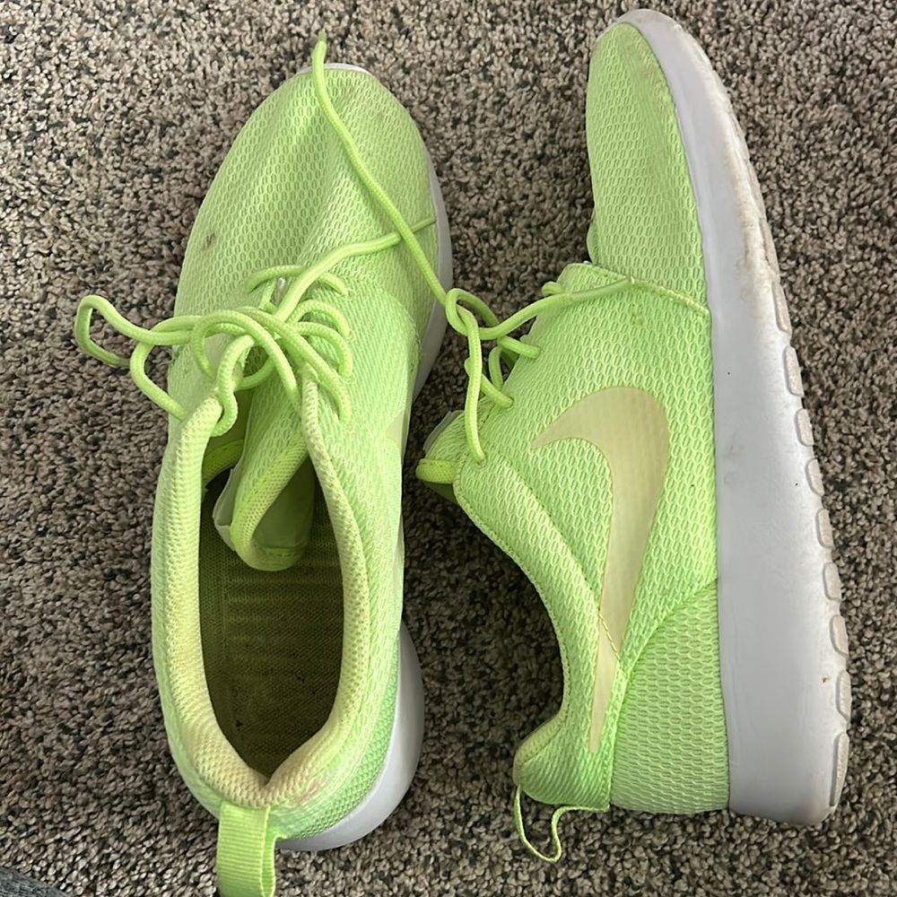 Neon green Nikes